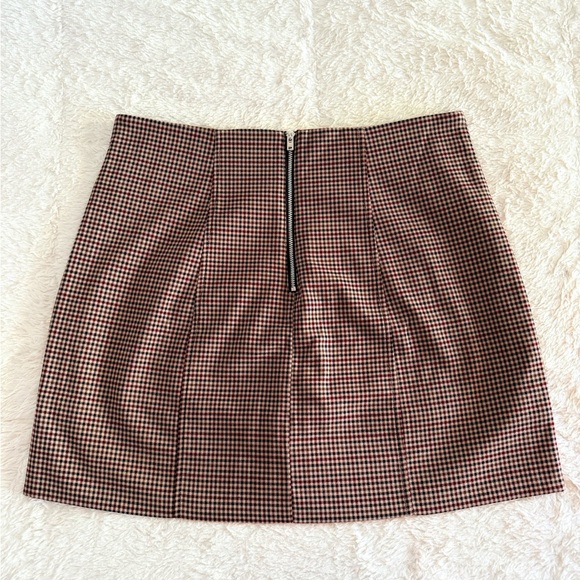 Bebe Black & Brown Houndstooth Pencil Skort | Size 12 | Fall Workwear NWT - Picture 3 of 4